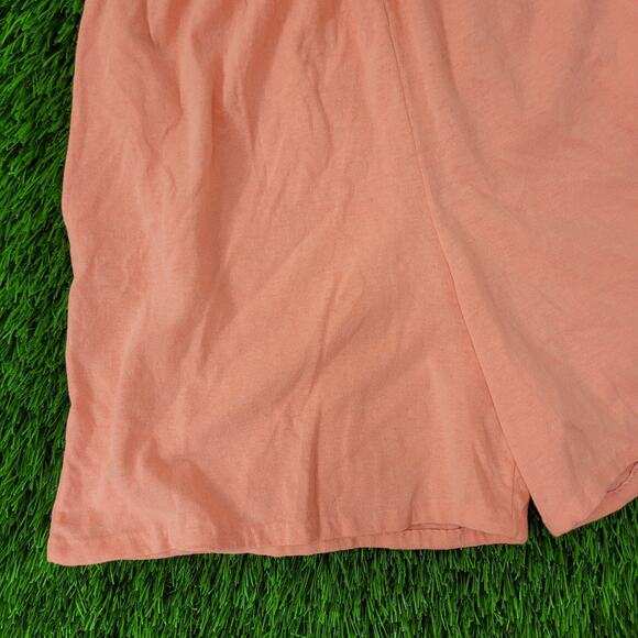 Vintage 80s MOD High-Rise Paperbag Shorts Womens XS/S Peach - Picture 4 of 14